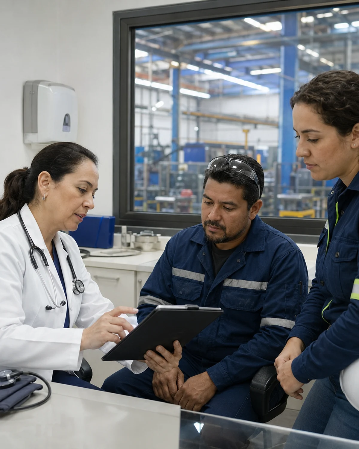 Campaña de salud ocupacional con unidad móvil de DH&S en planta metalmecánica